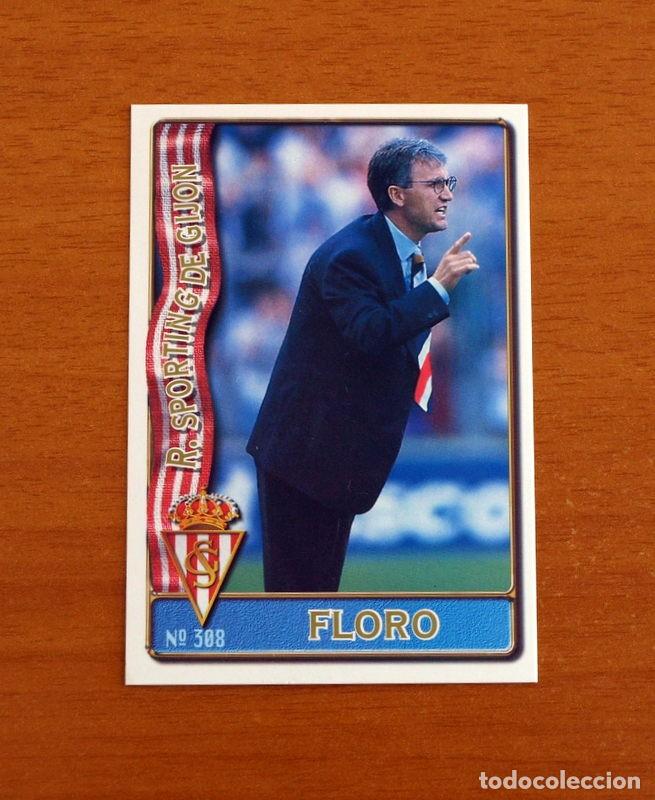 Cromos de F&uacute;tbol: Sporting Gij&oacute;n -N&ordm; 308 Benito Floro -Mundicromo Las Fichas de la Liga de F&uacute;tbol 1996-1997-96-97