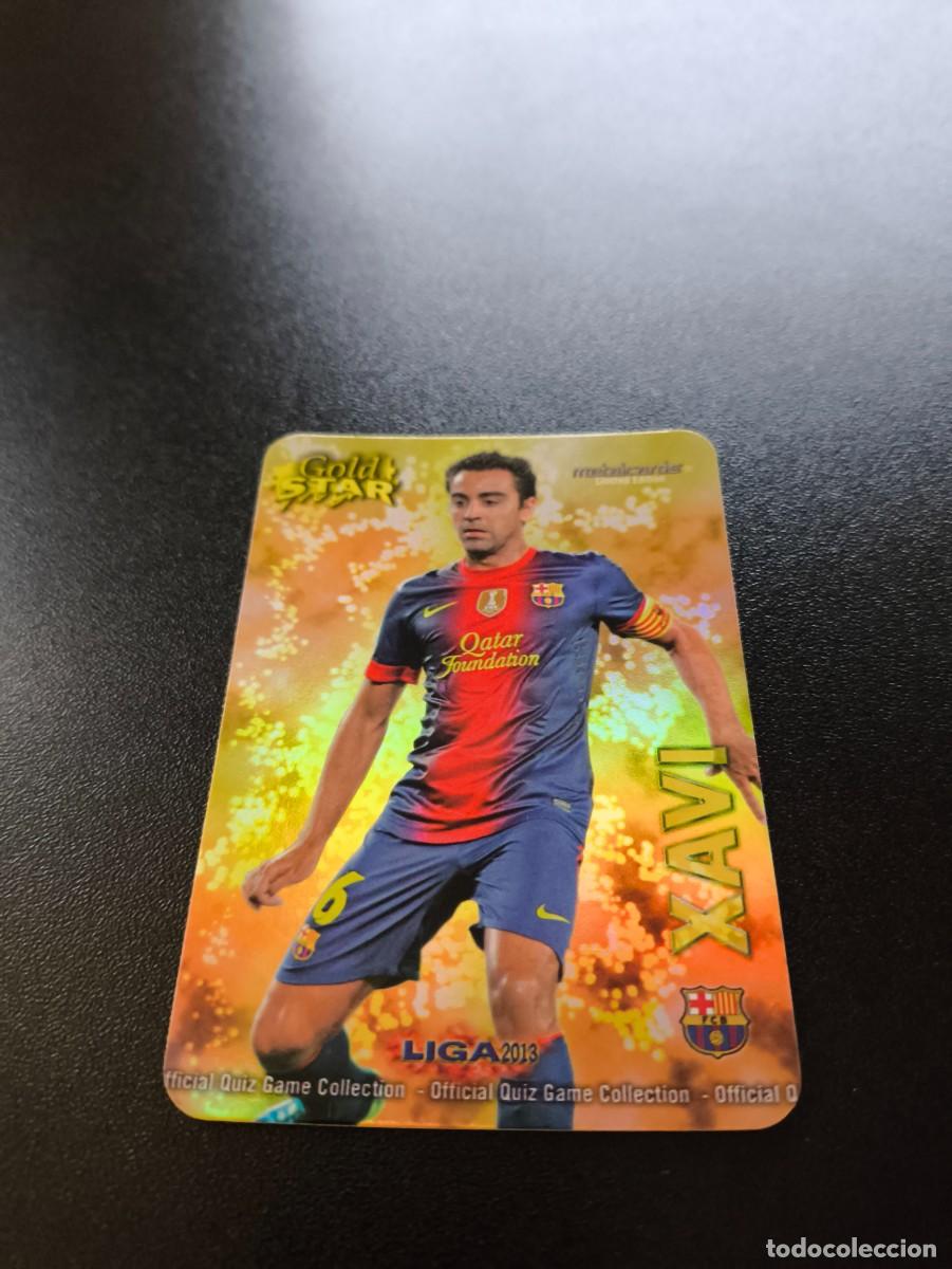 Cromos de F&uacute;tbol: 12 /45 XAVI BARCELONA BRILLO LISO GOLD STAR MUNDICROMO LIGA 2012 2013 12 13 NO PANINI ESTE