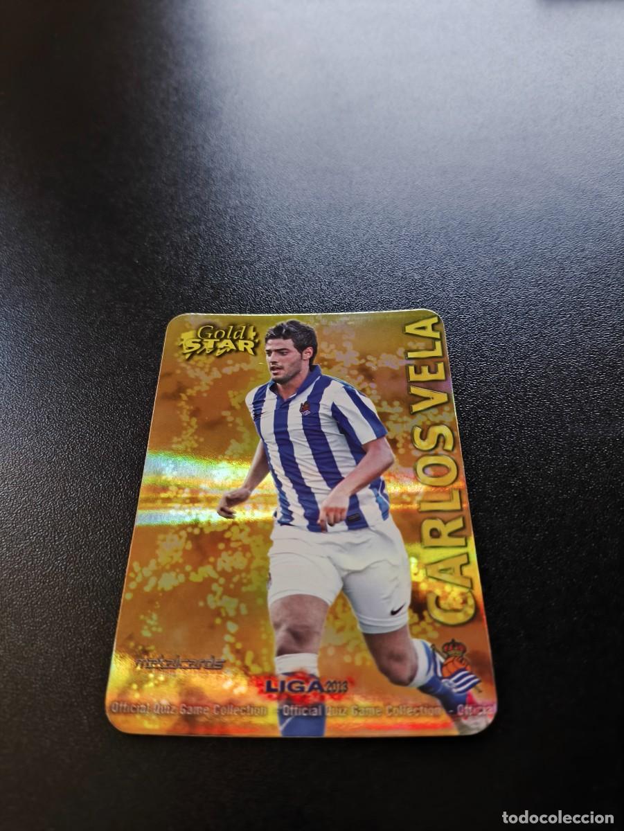 Cromos de F&uacute;tbol: 35 /45 VELA REAL SOCIEDAD FONDO RAYAS GOLD STAR MUNDICROMO LIGA 2012 2013 12 13 NO PANINI ESTE