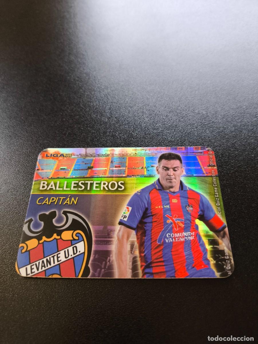 Football Stickers: 6 /20 BALLESTEROS LEVANTE FONDO RAYAS CAPITAN MUNDICROMO LIGA 2012 2013 12 13 NO PANINI ESTE