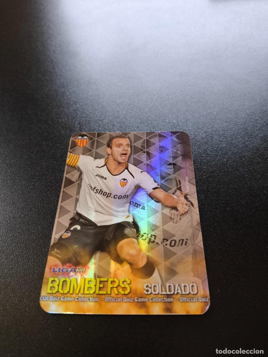 Cromos de F&uacute;tbol: 11 /21 SOLDADO VALENCIA FONDO RAYAS BOMBERS MUNDICROMO LIGA 2012 2013 12 13 NO PANINI ESTE