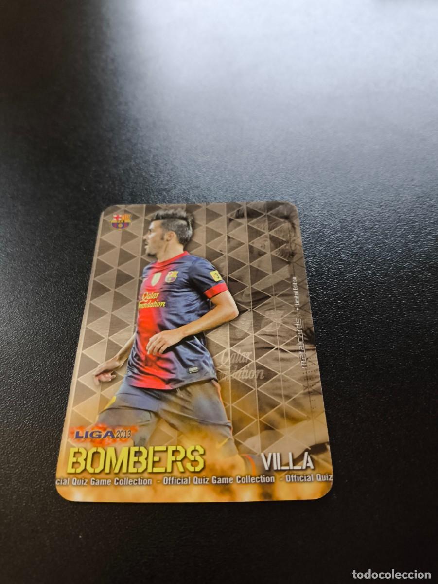 Cromos de F&uacute;tbol: 15 /21 VILLA BARCELONA BRILLO LISO BOMBERS MUNDICROMO LIGA 2012 2013 12 13 NO PANINI ESTE