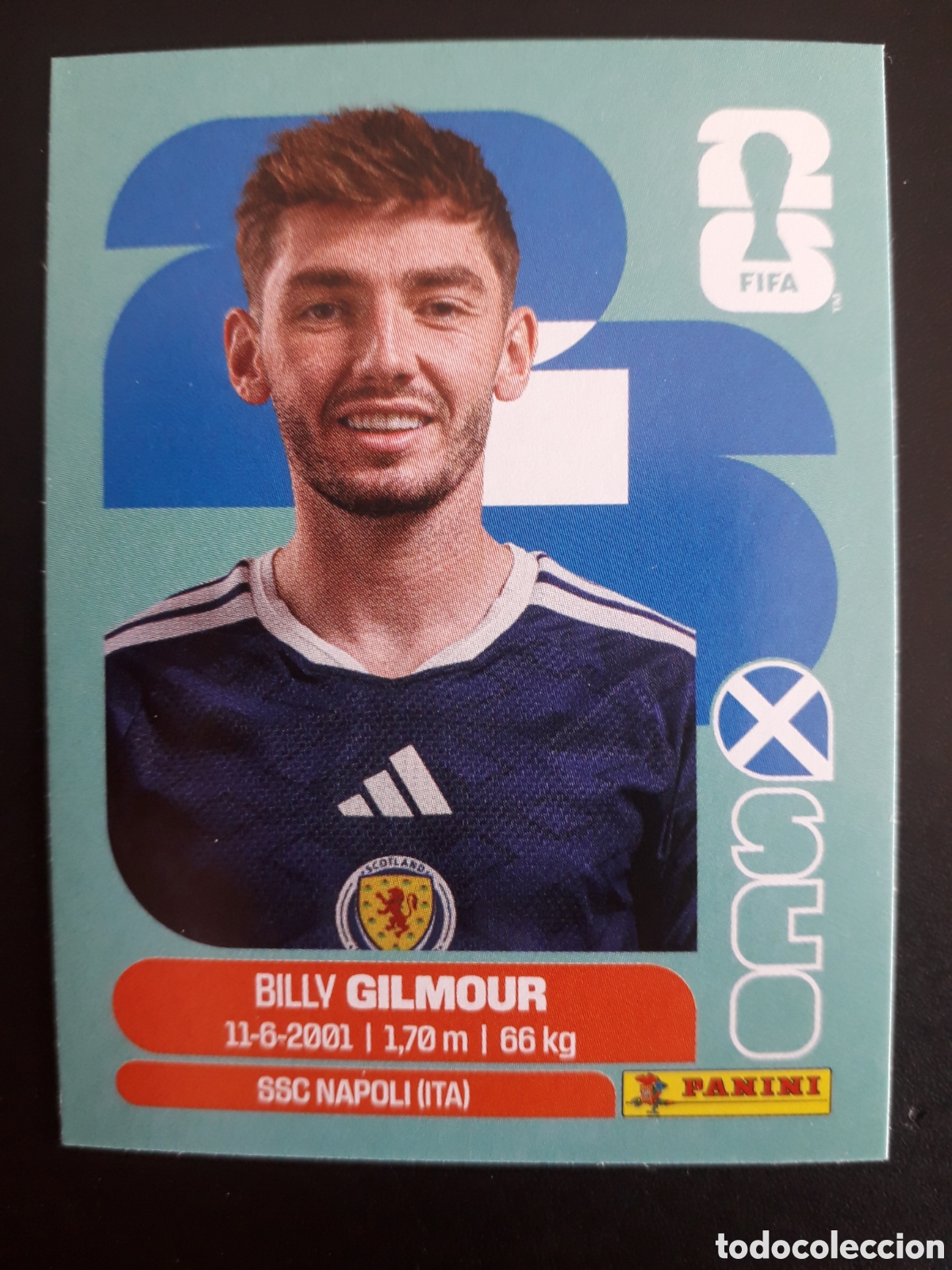 Cromos de F&uacute;tbol: GILMOUR ESCOCIA SCO 12 MUNDIAL F&Uacute;TBOL 2026 FIFA WORLD CUP PANINI SIN PEGAR PEDIDO M&Iacute;NIMO 3&euro;