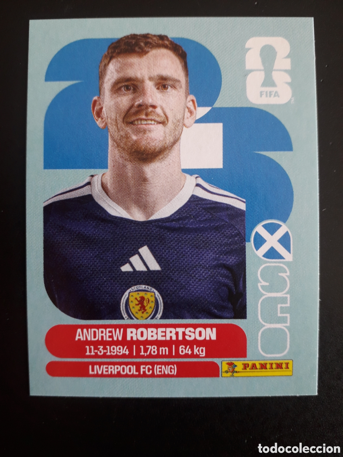 Cromos de F&uacute;tbol: ROBERTSON ESCOCIA SCO 6 MUNDIAL F&Uacute;TBOL 2026 FIFA WORLD CUP PANINI SIN PEGAR PEDIDO M&Iacute;NIMO 3&euro;