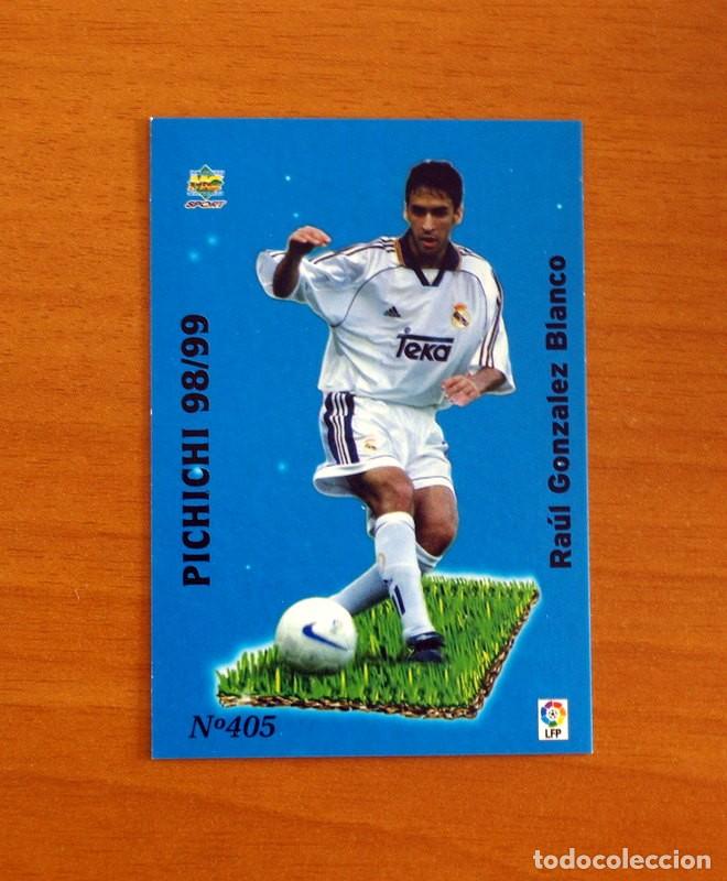 Cromos de F&uacute;tbol: Real Madrid - N&ordm; 405, Ra&uacute;l - Pichichi 98-99 - Las Fichas de la Liga Mundicromo 1999-2000, 99-00