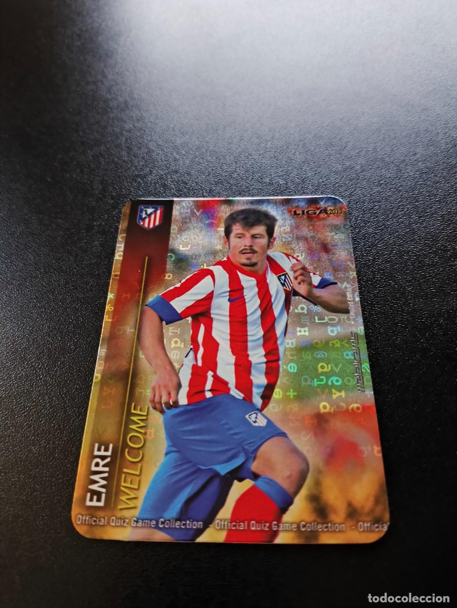 Cromos de F&uacute;tbol: 4 /9 EMRE ATLETICO DE MADRID FONDO LETRAS WELCOME MUNDICROMO LIGA 2012 2013 12 13 NO PANINI ESTE