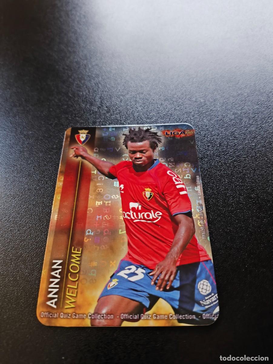 Cromos de F&uacute;tbol: 5 /9 ANNAN OSASUNA FONDO LETRAS WELCOME MUNDICROMO LIGA 2012 2013 12 13 NO PANINI ESTE