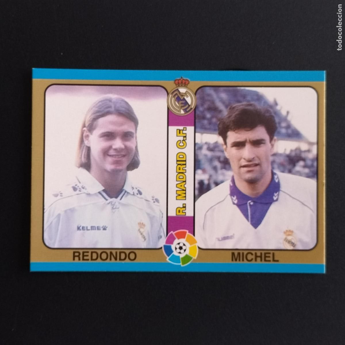 Cromos de F&uacute;tbol: 32 FERNANDO REDONDO Y MICHEL REAL MADRID CROMOS ALBUM MUNDICROMO LIGA FUTBOL TOTAL 94 95 1994 1995