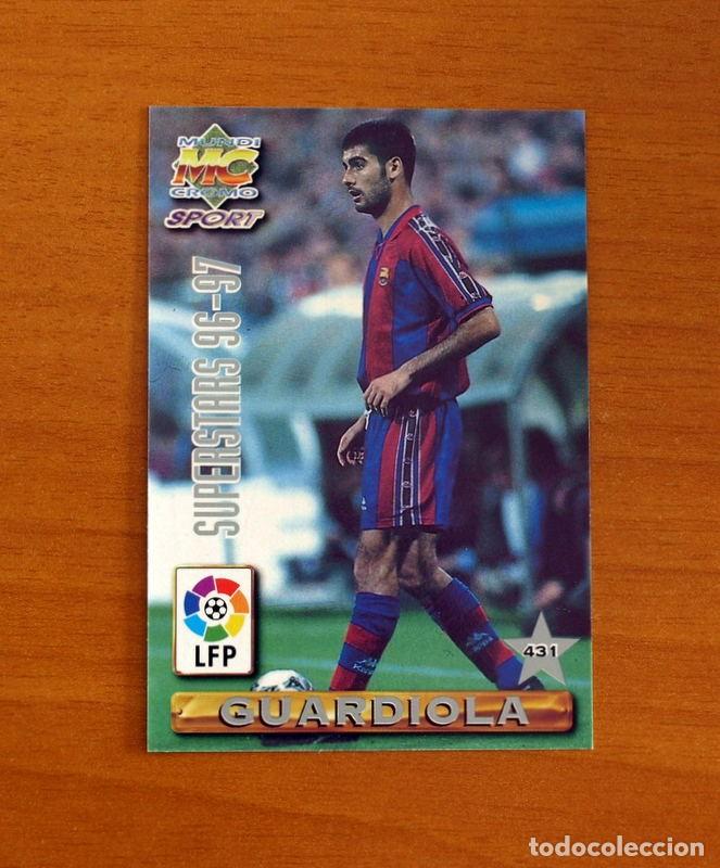 Cartes &agrave; collectionner de Football: Barcelona - N&ordm; 431 Guardiola-De La Pe&ntilde;a Superstars -Mundicromo Las Fichas Liga 1996-1997-96-97