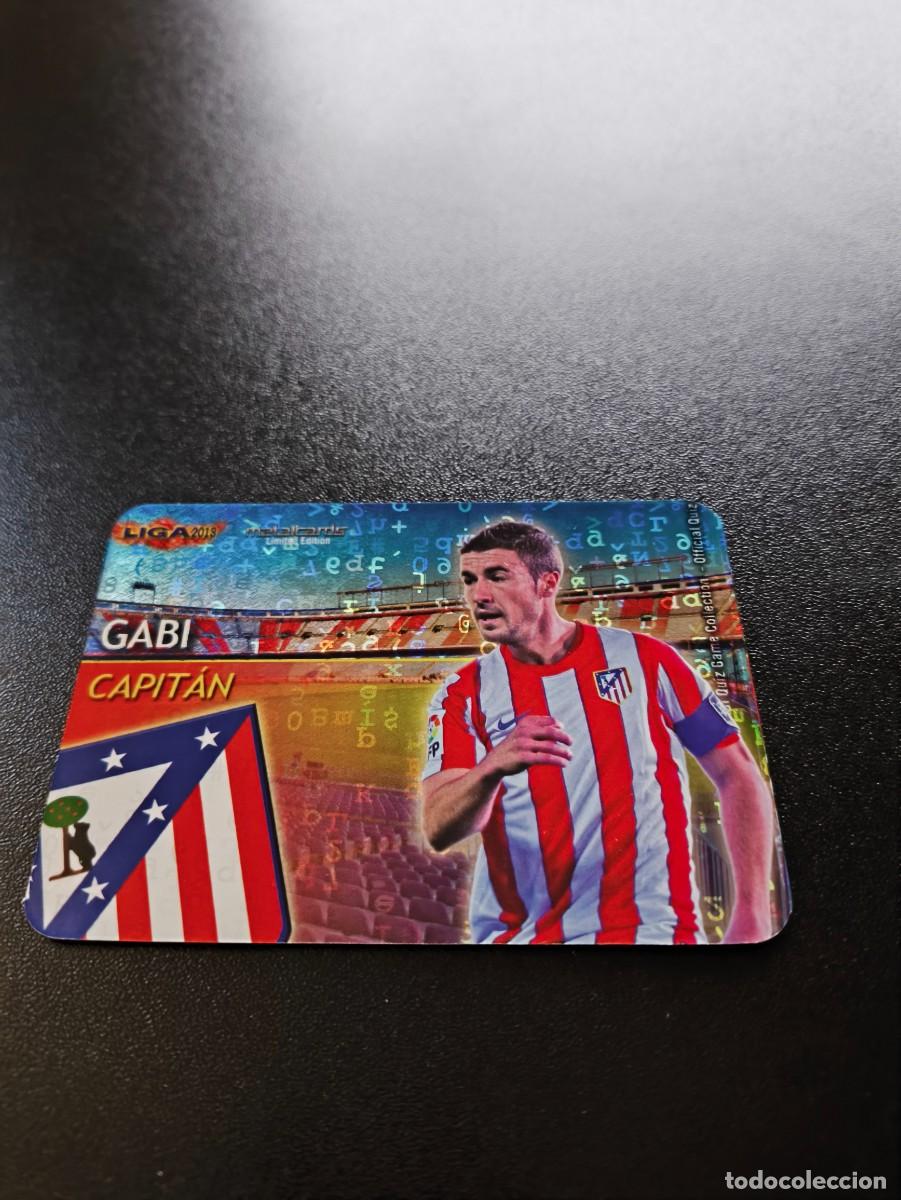 Cartes &agrave; collectionner de Football: 5 /20 GABI ATLETICO DE MADRID FONDO LETRAS CAPITAN MUNDICROMO LIGA 2012 2013 12 13 NO PANINI ESTE