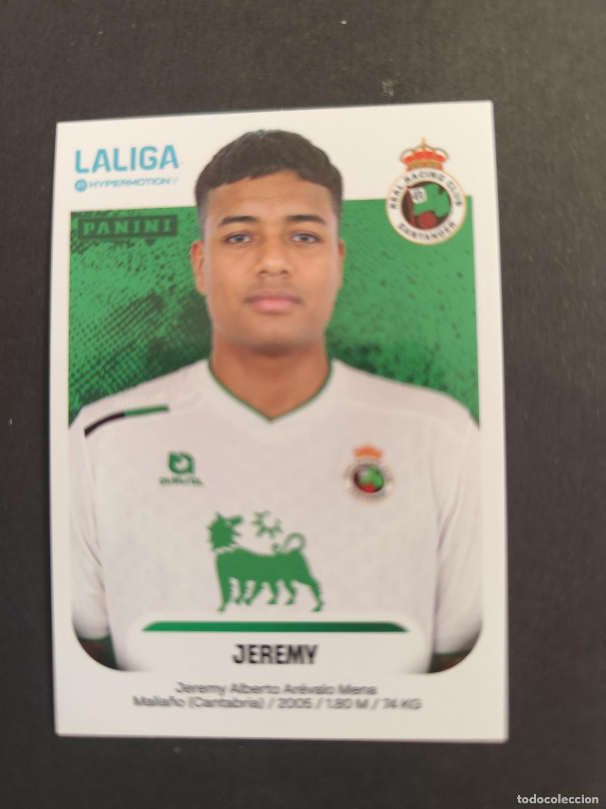Cartes &agrave; collectionner de Football: 341 JEREMY RACING SANTANDER SEGUNDA 2&ordf; DIVISI&Oacute;N LIGA HYPERMOTION 2025 2026 25 26 PEDIDO M&Iacute;NIMO 2&euro;