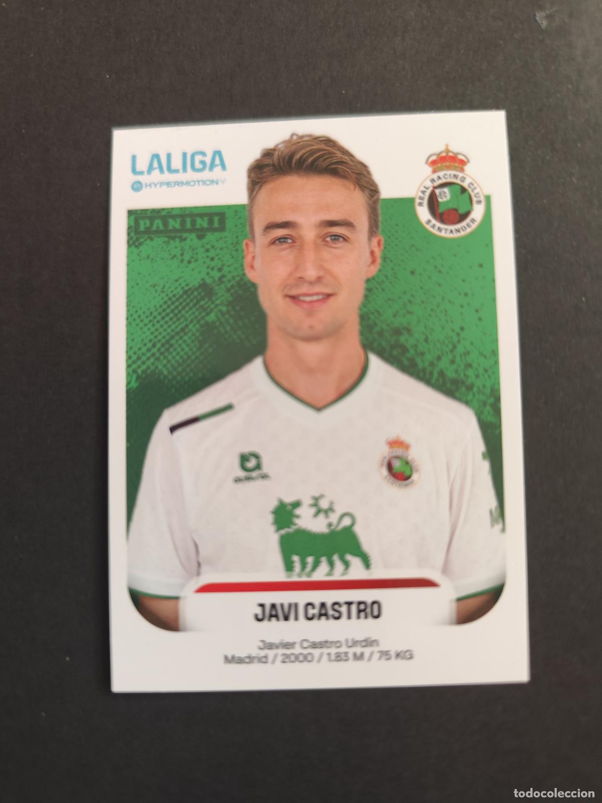 Cromos de F&uacute;tbol: 333 JAVI CASTRO RACING SANTANDER SEGUNDA 2&ordf; DIVISI&Oacute;N LIGA HYPERMOTION 2025 2026 25 26 PEDIDO M&Iacute;NIMO