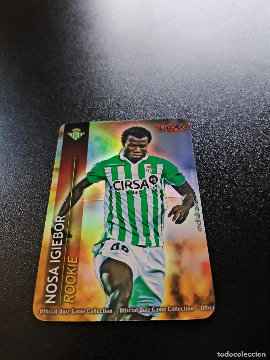 Cromos de F&uacute;tbol: 4 /4 NOSA BETIS BRILLO LISO ROOKIE CARD MUNDICROMO LIGA 2012 2013 12 13 NO PANINI ESTE