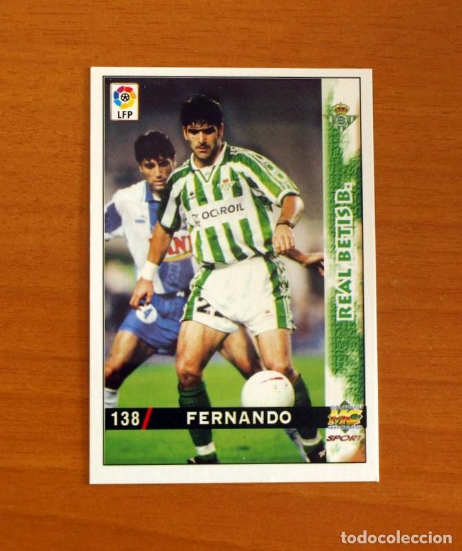 Cromos de F&uacute;tbol: Real Betis - N&ordm; 138 Fernando - Mundicromo Las Fichas de la Liga 1998-1999-98-99
