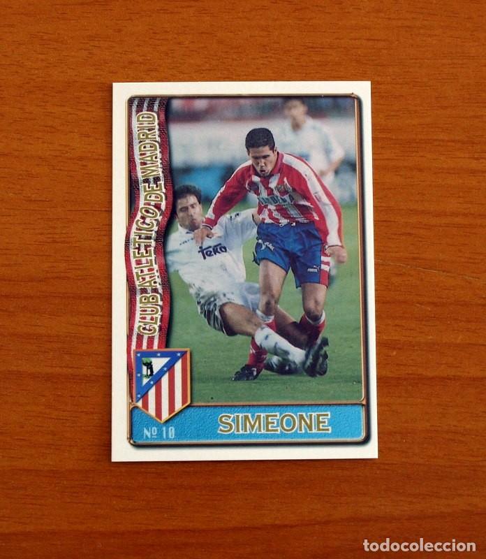 Cromos de F&uacute;tbol: Atl&eacute;tico Madrid -N&ordm; 10 Simeone -Mundicromo Las Fichas de la Liga de F&uacute;tbol 1996-1997-96-97