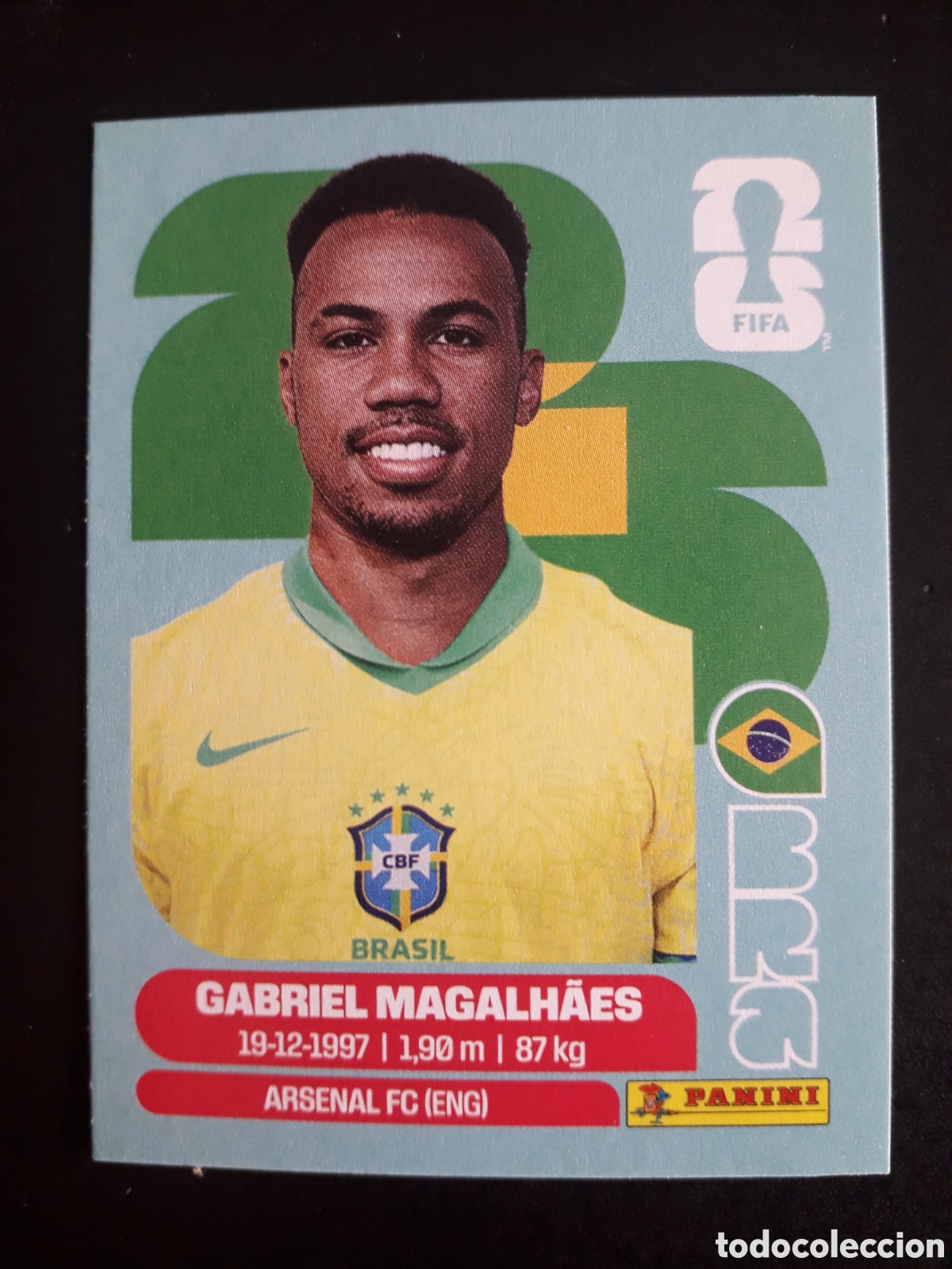Cartes &agrave; collectionner de Football: MAGALH&Atilde;ES BRASIL BRA 6 MUNDIAL F&Uacute;TBOL 2026 FIFA WORLD CUP PANINI SIN PEGAR PEDIDO M&Iacute;NIMO 3&euro;.