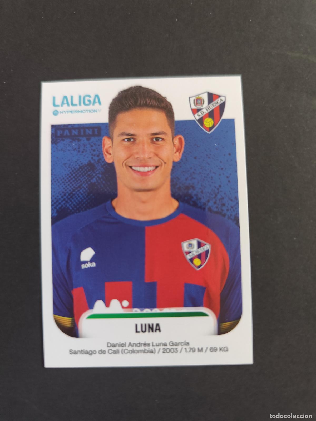 Cromos de F&uacute;tbol: 244 LUNA HUESCA SEGUNDA 2&ordf; DIVISI&Oacute;N LIGA HYPERMOTION 2025 2026 25 26 PEDIDO M&Iacute;NIMO 2&euro;