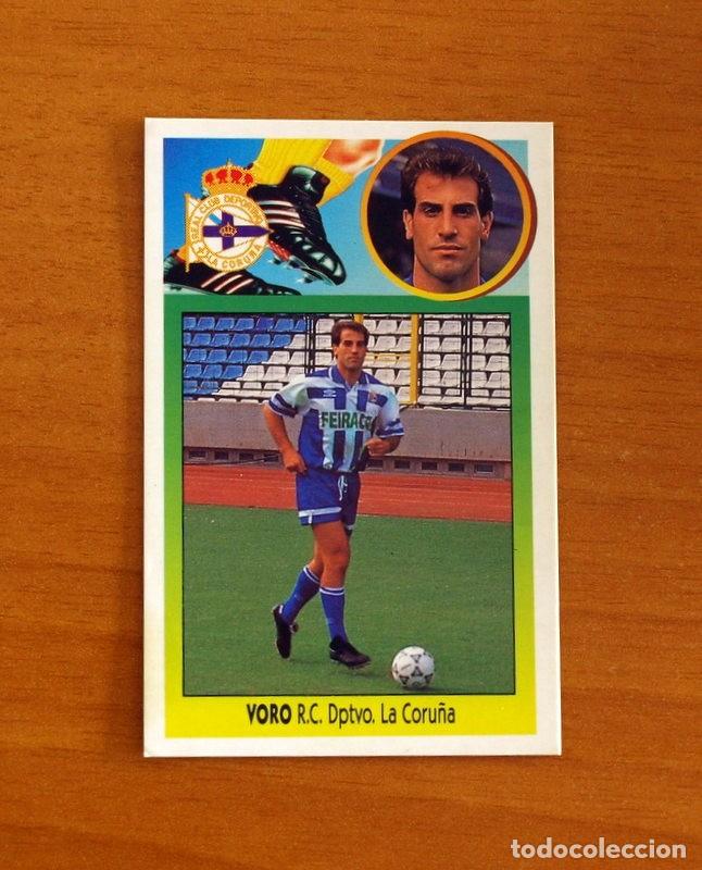 Cromos de F&uacute;tbol: Deportivo La Coru&ntilde;a -Voro -Fichaje n&ordm; 2 -Ediciones Este Liga 1993-1994, 93-94-Nunca Pegado de Cart&oacute;n