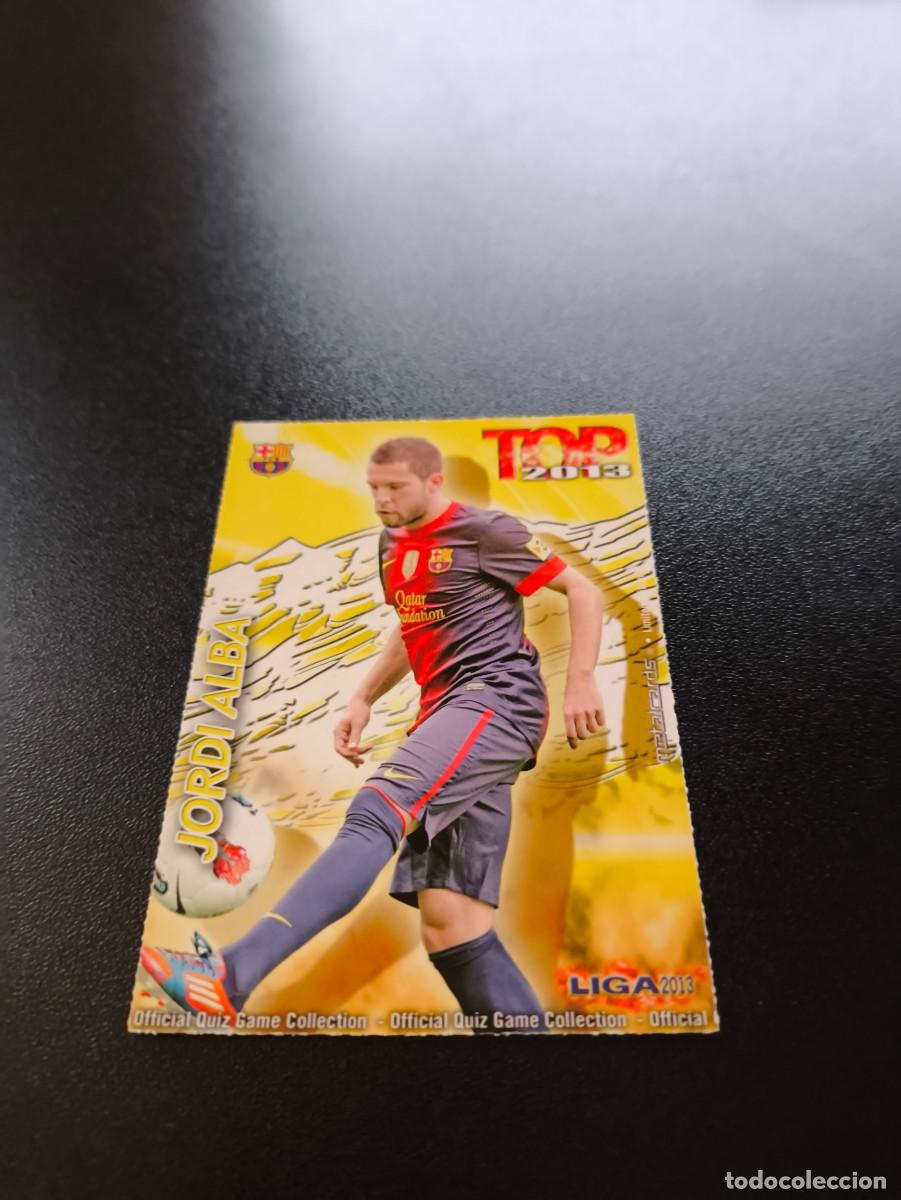 Cromos de F&uacute;tbol: 578 JORDI ALBA BARCELONA TOP DORADO MATE MUNDICROMO LIGA 2012 2013 12 13 NO PANINI ESTE