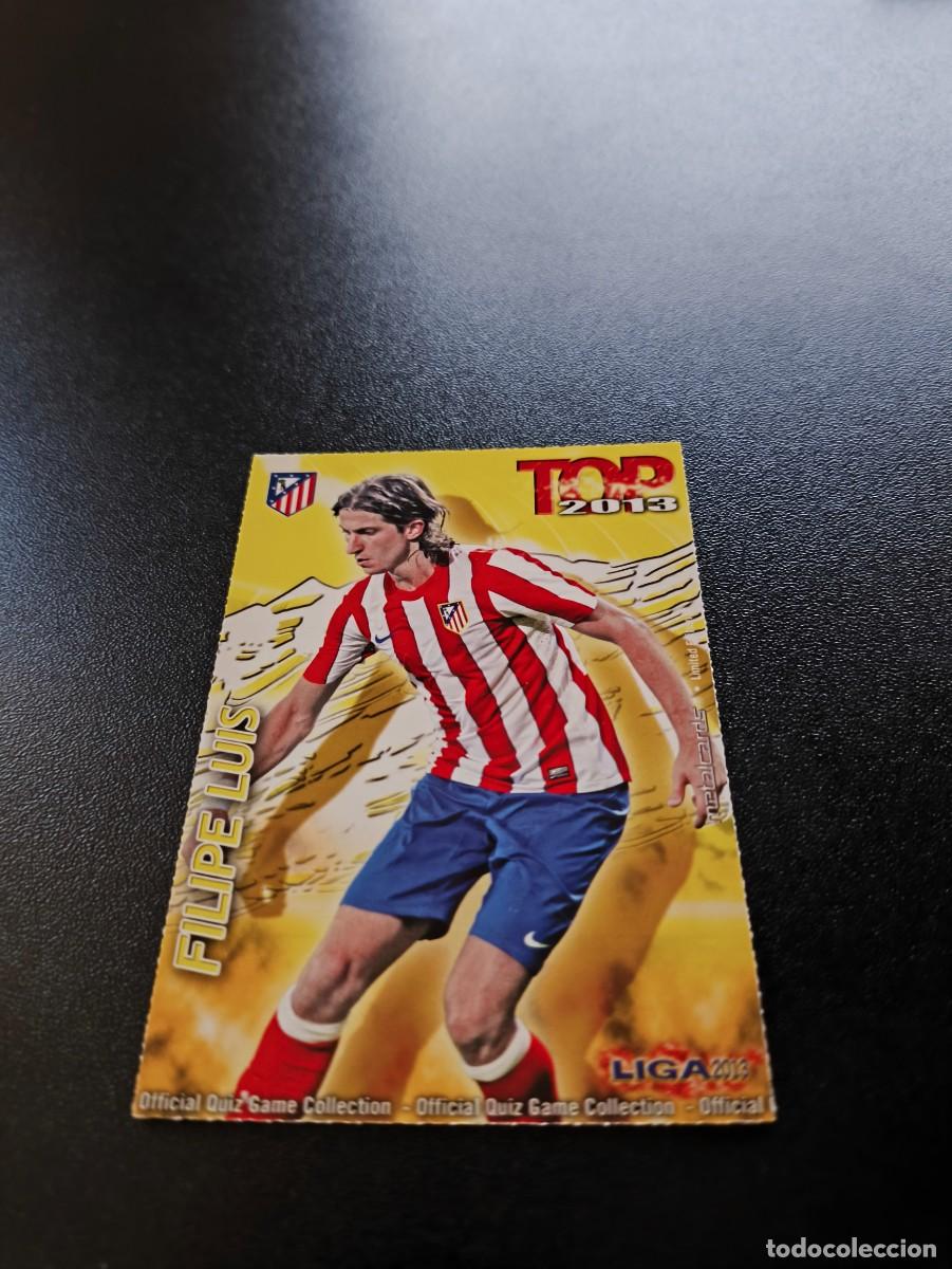 Cromos de F&uacute;tbol: 581 FILIPE LUIS ATLETICO DE MADRID TOP DORADO MATE MUNDICROMO LIGA 2012 2013 12 13 NO PANINI ESTE