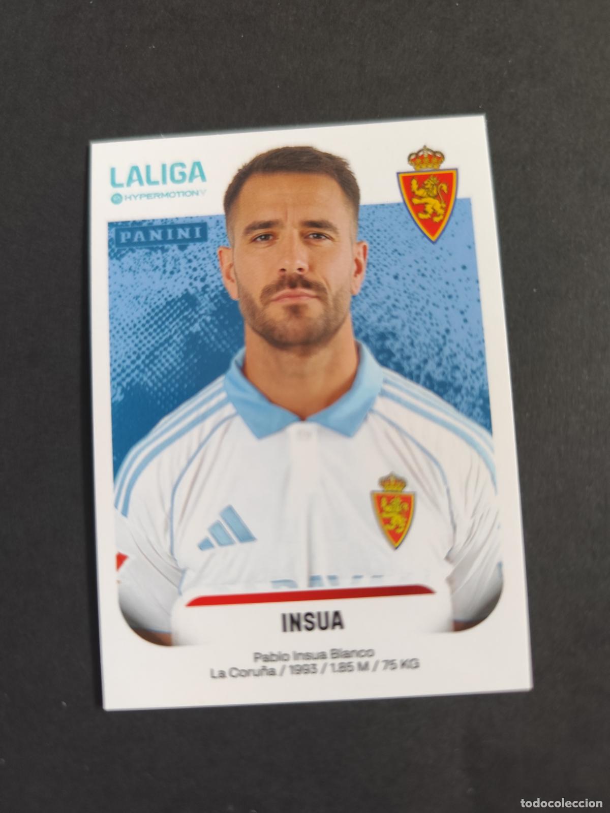Cromos de F&uacute;tbol: 406 INSUA ZARAGOZA SEGUNDA 2&ordf; DIVISI&Oacute;N LIGA HYPERMOTION 2025 2026 25 26 PEDIDO M&Iacute;NIMO 2&euro;