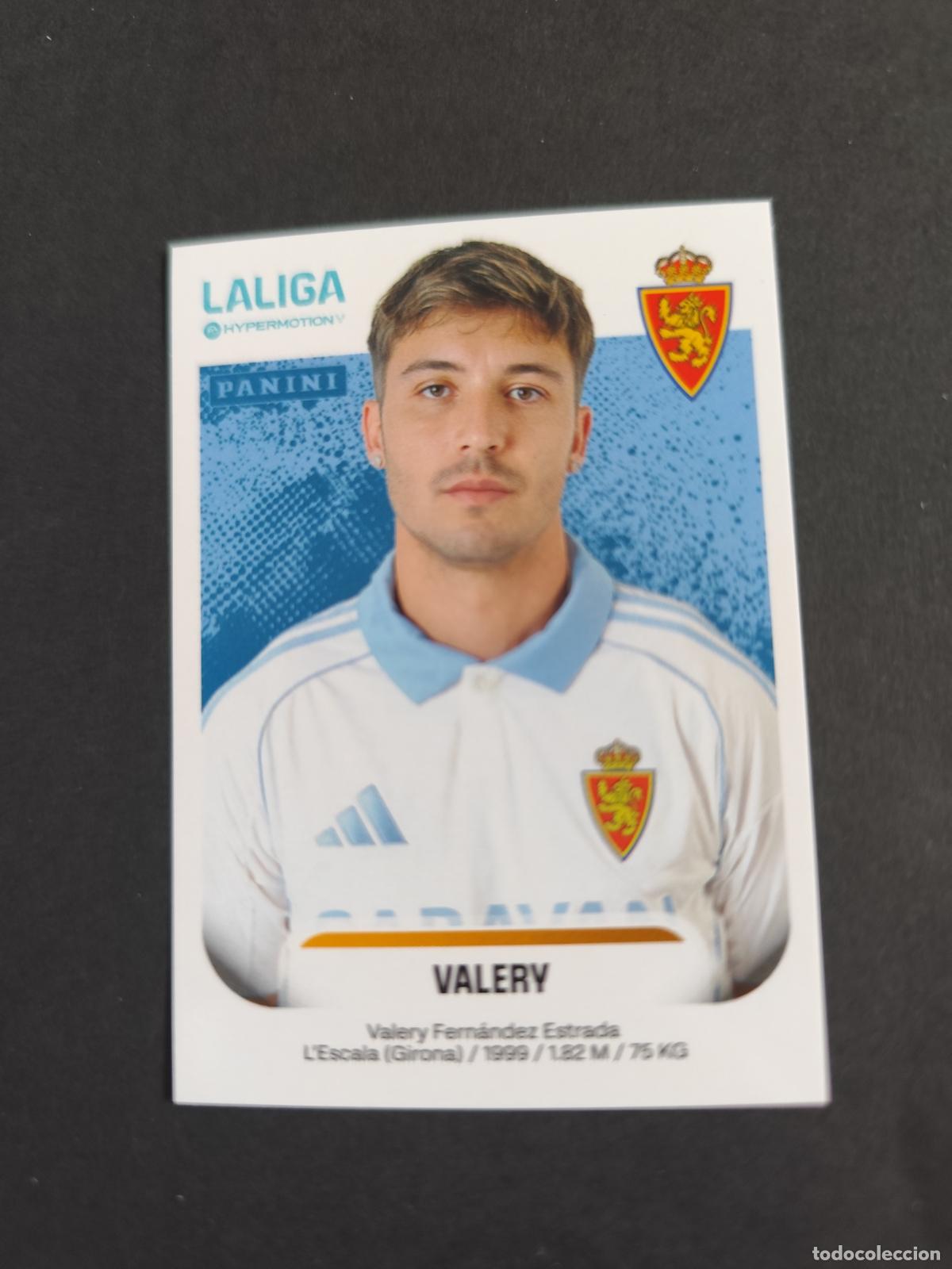Cromos de F&uacute;tbol: 414 VALERY ZARAGOZA SEGUNDA 2&ordf; DIVISI&Oacute;N LIGA HYPERMOTION 2025 2026 25 26 PEDIDO M&Iacute;NIMO 2&euro;