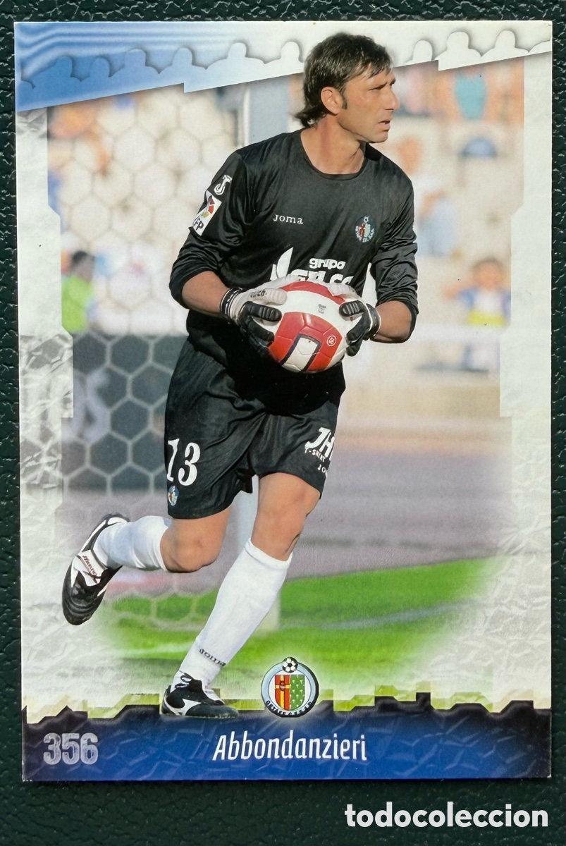 Football Stickers: 356 ABBONDANZIERI GETAFE CF FICHAS ALBUM MUNDICROMO 2008 2009 08 09