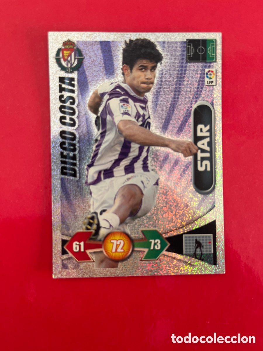 Cartes &agrave; collectionner de Football: DIEGO COSTA STAR 304 REAL VALLADOLID ADRENALYN 2009 2010 PANINI XL 09 10 TRASERA VER FOTOS FUTBOL