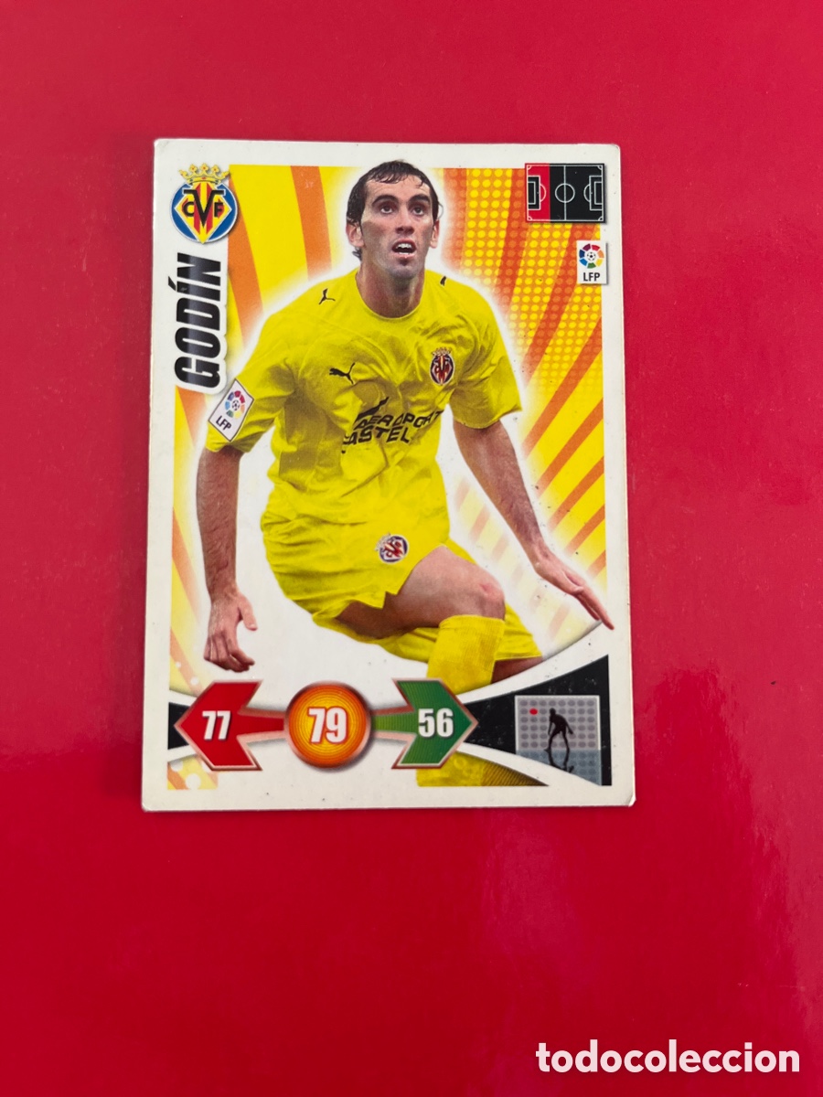 Fu&szlig;ball-Sticker: GODIN 310 VILLARREAL ADRENALYN 2009 2010 PANINI XL 09 10 CARTA CROMO FUTBOL
