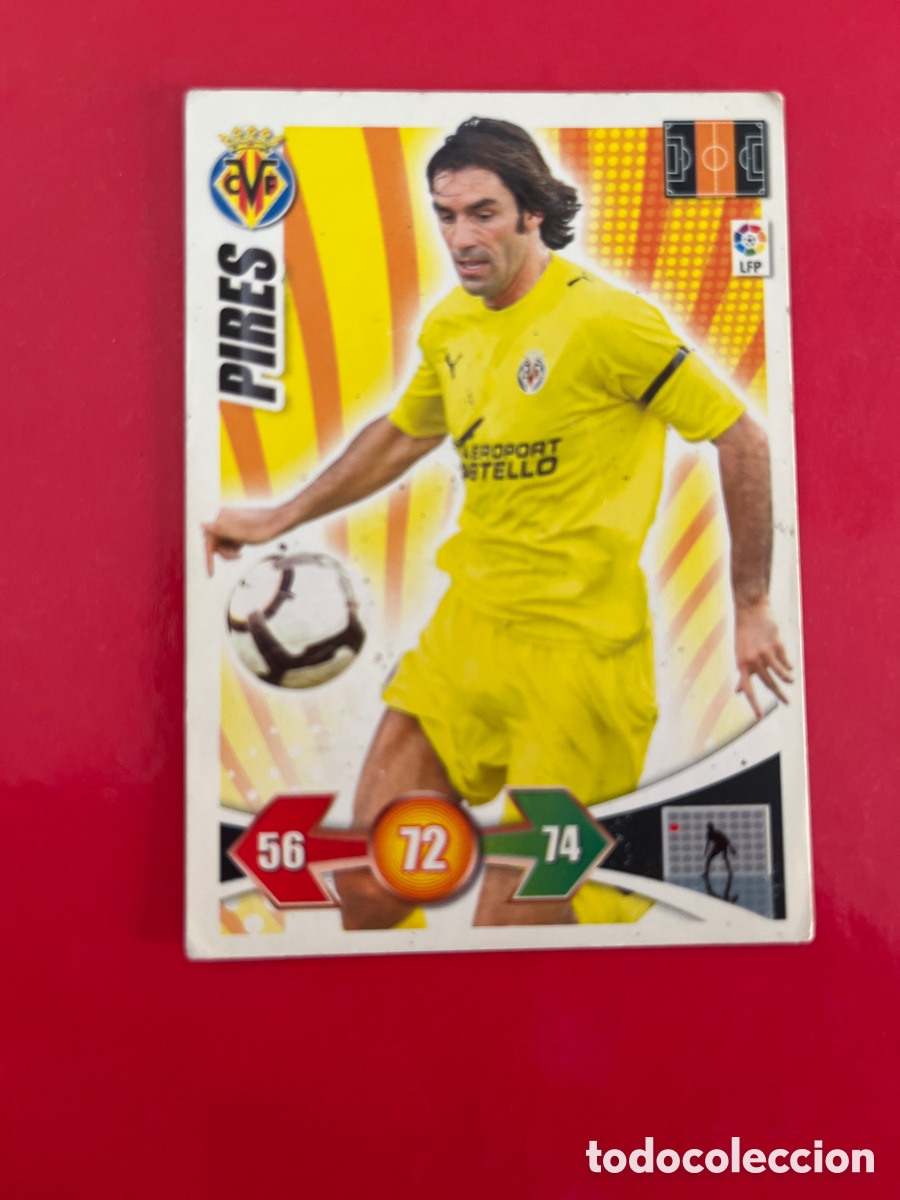 Fu&szlig;ball-Sticker: PIRES 318 VILLARREAL ADRENALYN 2009 2010 PANINI XL 09 10 CARTA CROMO FUTBOL