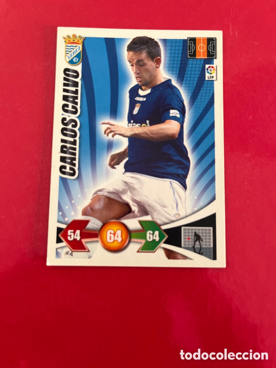 Cromos de F&uacute;tbol: CARLOS CALVO 336 XEREZ ADRENALYN 2009 2010 PANINI XL 09 10 CARTA CROMO FUTBOL