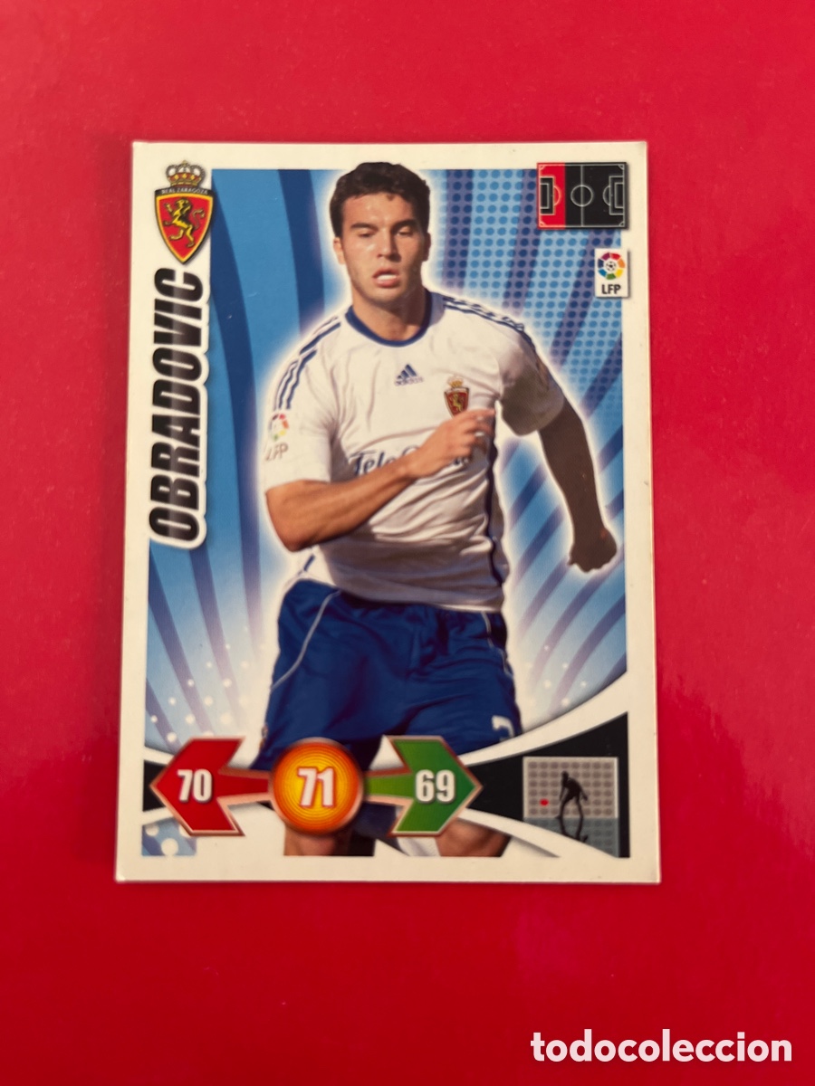 Cromos de F&uacute;tbol: OBRADOVIC 349 REAL ZARAGOZA ADRENALYN 2009 2010 PANINI XL 09 10 CARTA CROMO FUTBOL