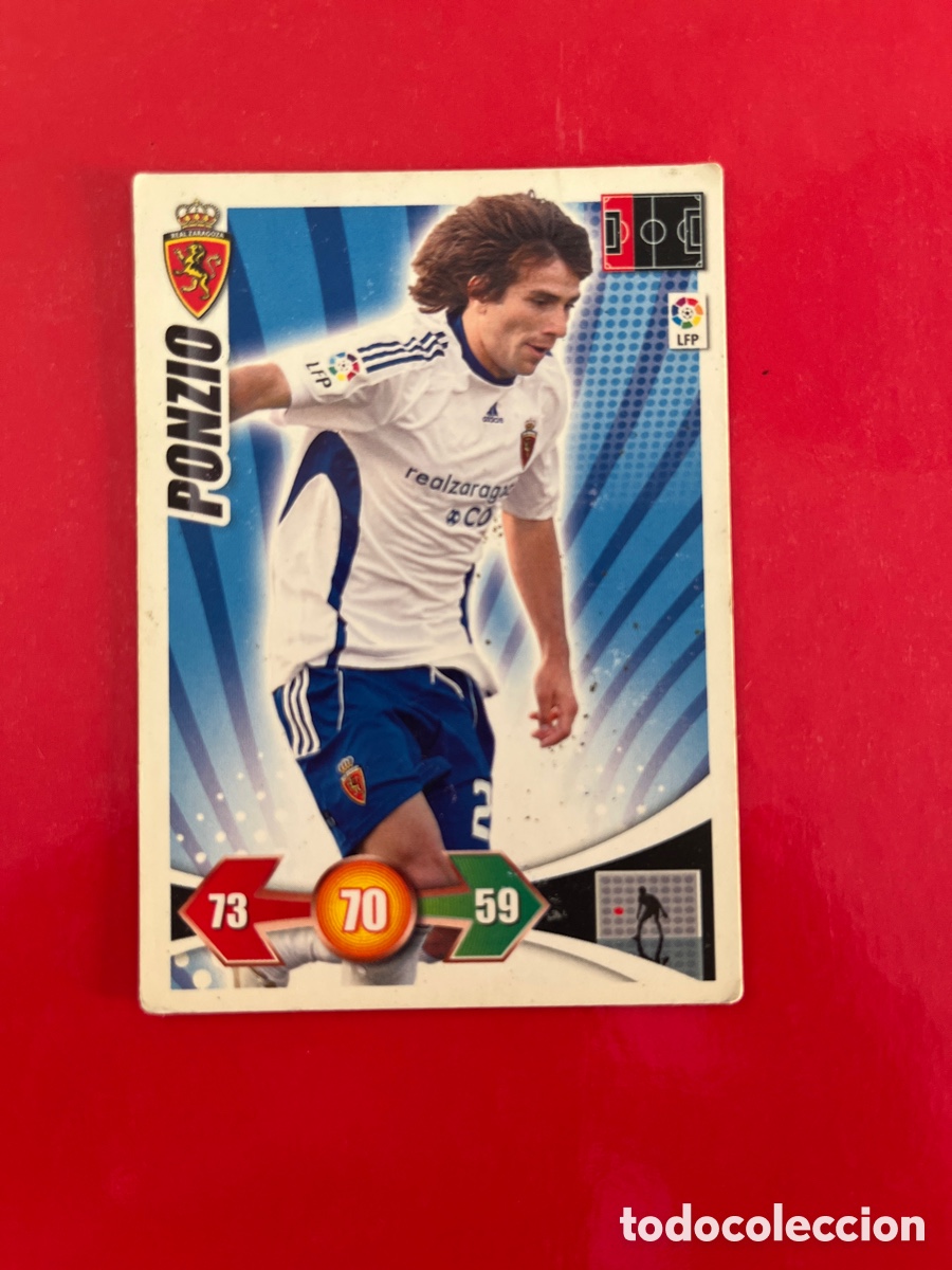 Cromos de F&uacute;tbol: PONZIO DEFENSA 350 REAL ZARAGOZA ADRENALYN 2009 2010 PANINI XL 09 10 CARTA CROMO FUTBOL