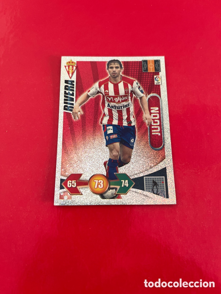 Cartes &agrave; collectionner de Football: RIVERA JUGON SPORTING DE GIJON ADRENALYN 2009 2010 PANINI XL 09 10 CARTA CROMO FUTBOL