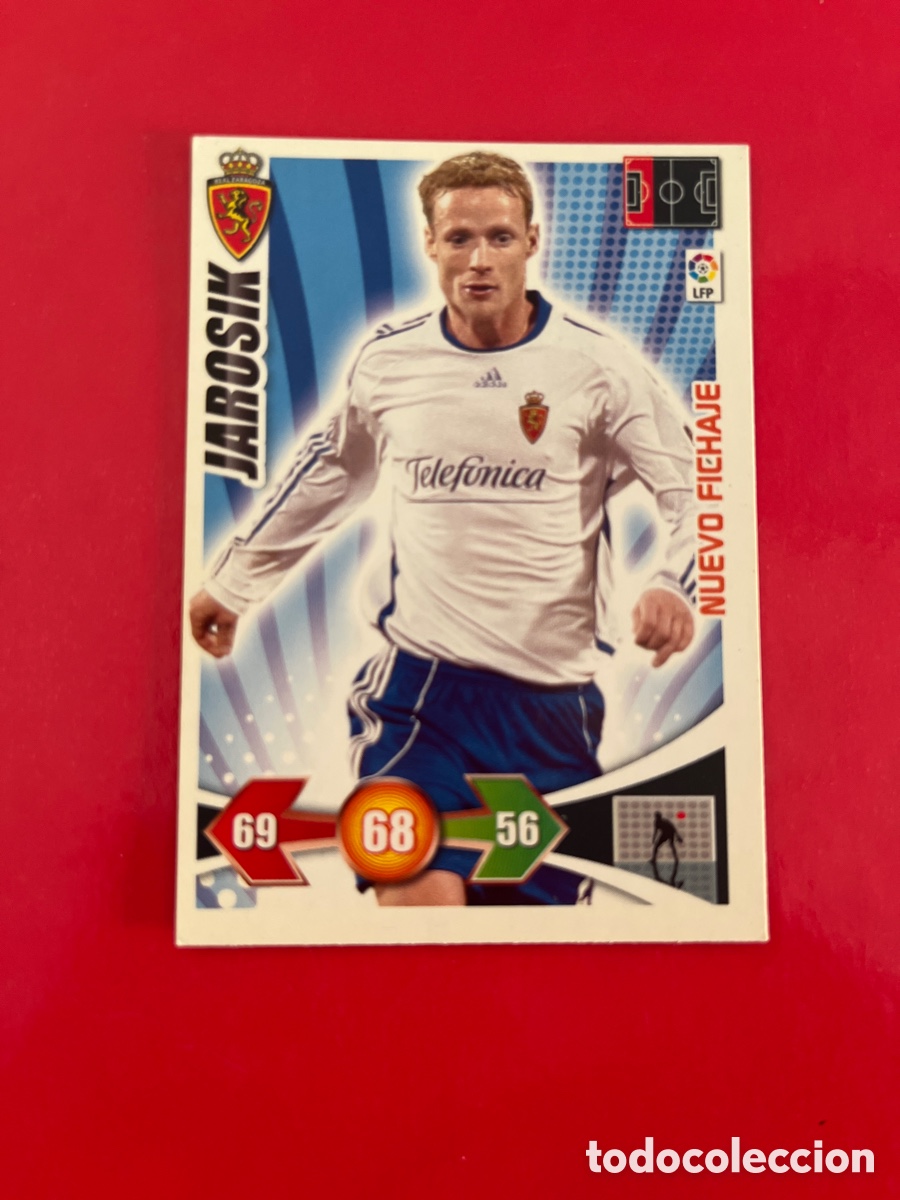 Football Stickers: JAROSIK REAL ZARAGOZA 454 NUEVO FICHAJE ADRENALYN 2009 2010 PANINI XL 09 10 CARTA CROMO FUTBOL