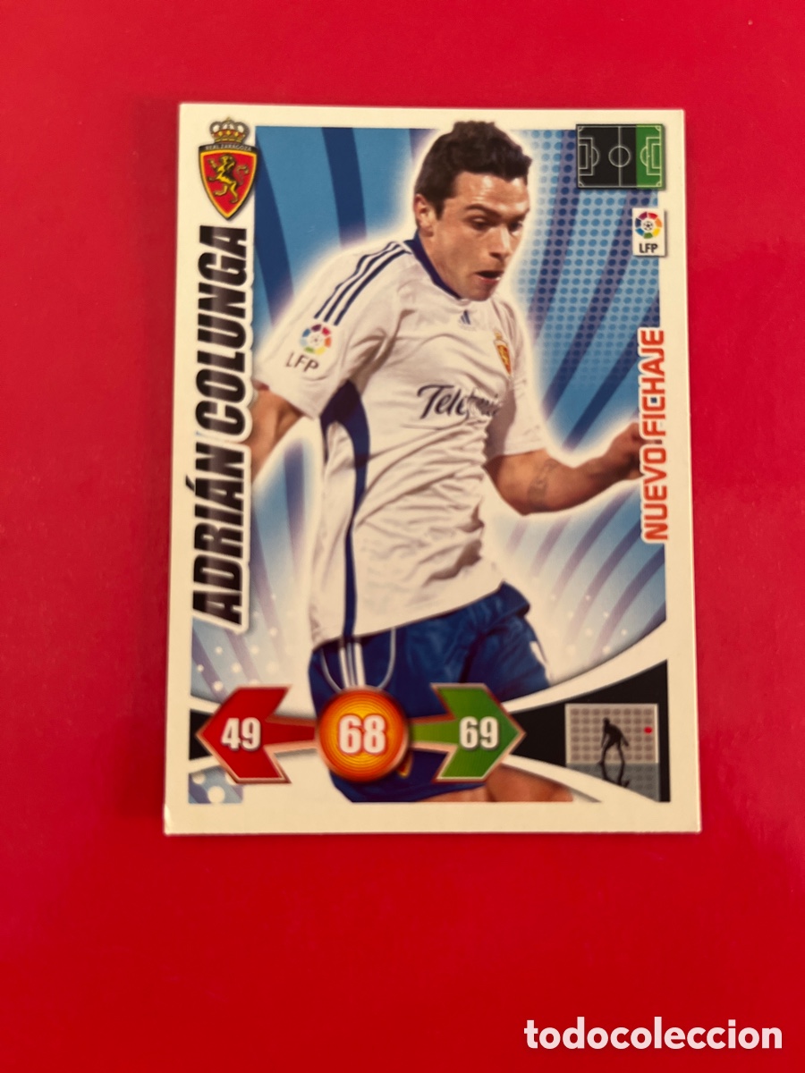 Football Stickers: ADRIAN COLUNGA REAL ZARAGOZA 458 NUEVO FICHAJE ADRENALYN 2009 2010 PANINI XL 09 10 CROMO FUTBOL