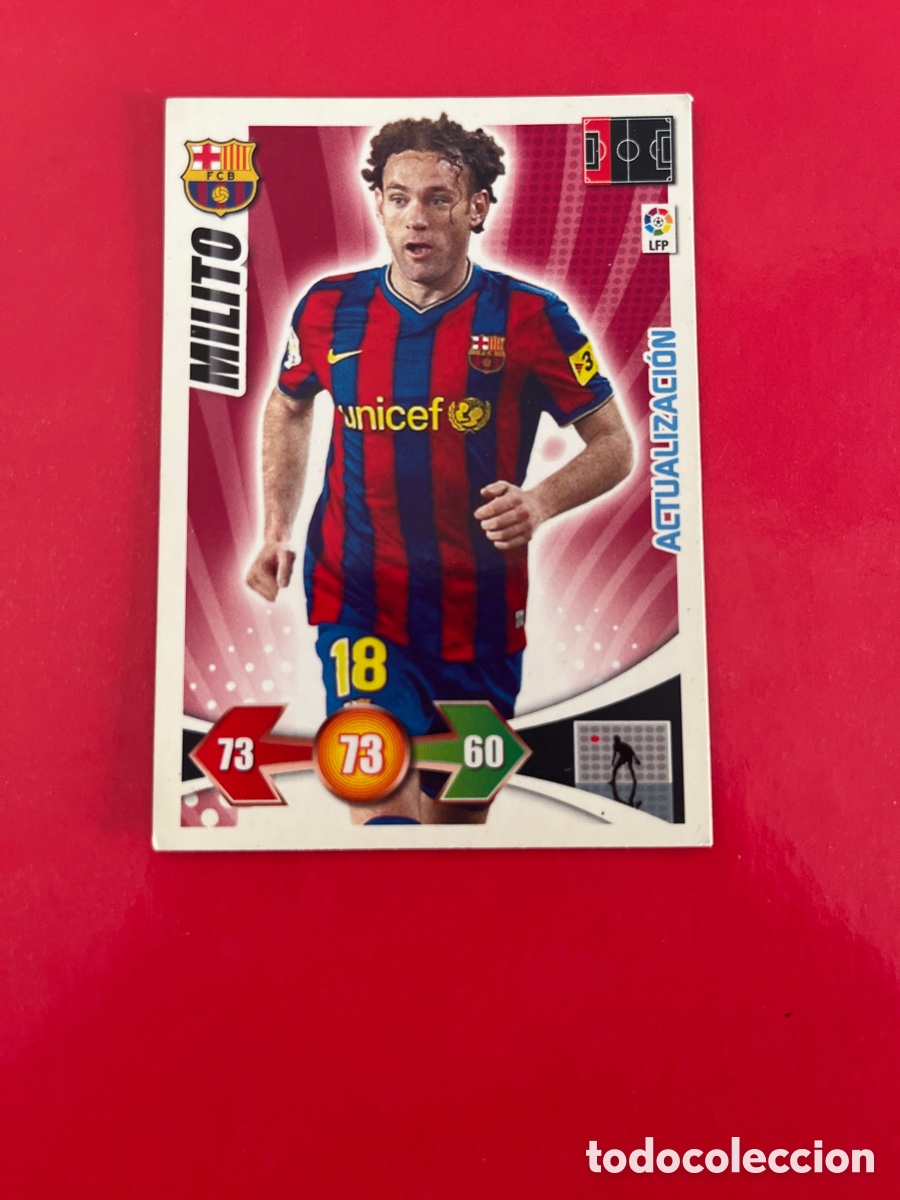 Cromos de F&uacute;tbol: MILITO F.C.BARCELONA 427 ACTUALIZACION ADRENALYN 2009 2010 PANINI XL 09 10 CROMO FUTBOL