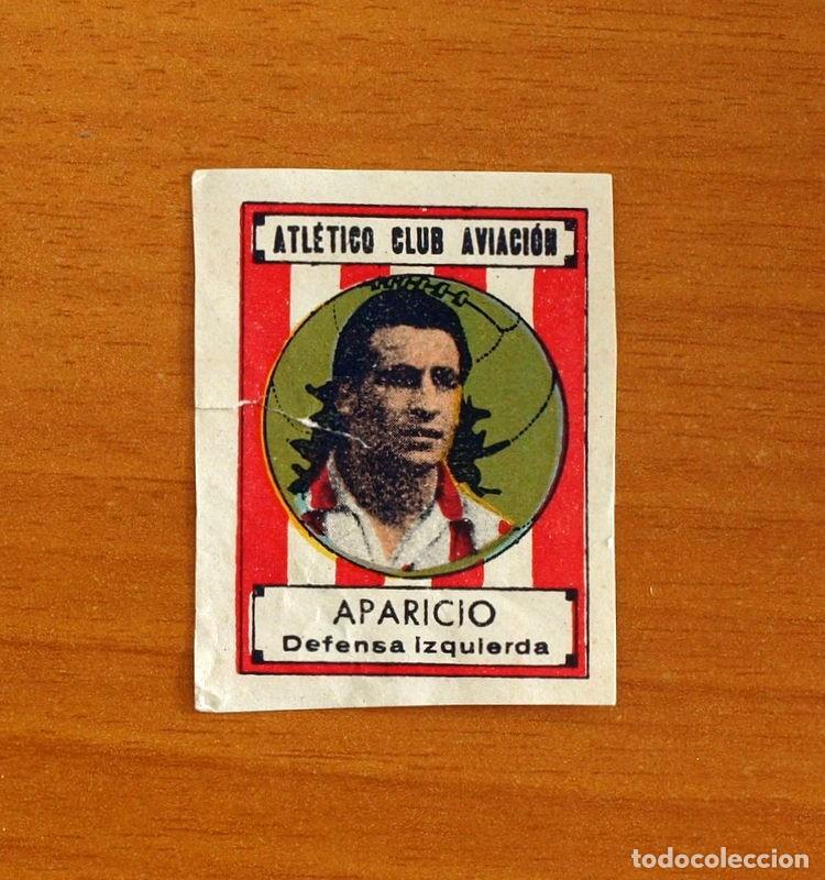 Cromos de F&uacute;tbol: Atletico Madrid (Aviaci&oacute;n) - Aparicio - Sobre bal&oacute;n 1942-1943, 42-43