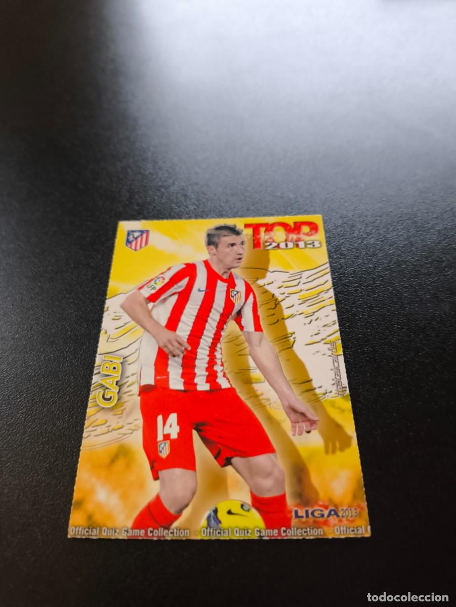 Fu&szlig;ball-Sticker: 590 GABI ATLETICO DE MADRID TOP DORADO MATE MUNDICROMO LIGA 2012 2013 12 13 NO PANINI ESTE