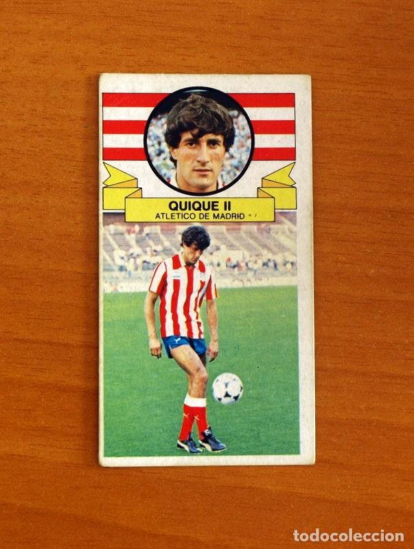 Cromos de F&uacute;tbol: Atl&eacute;tico de Madrid - Quique II - Fichaje n&ordm; 18 - Ediciones Este Liga 1985-1986, 85-86