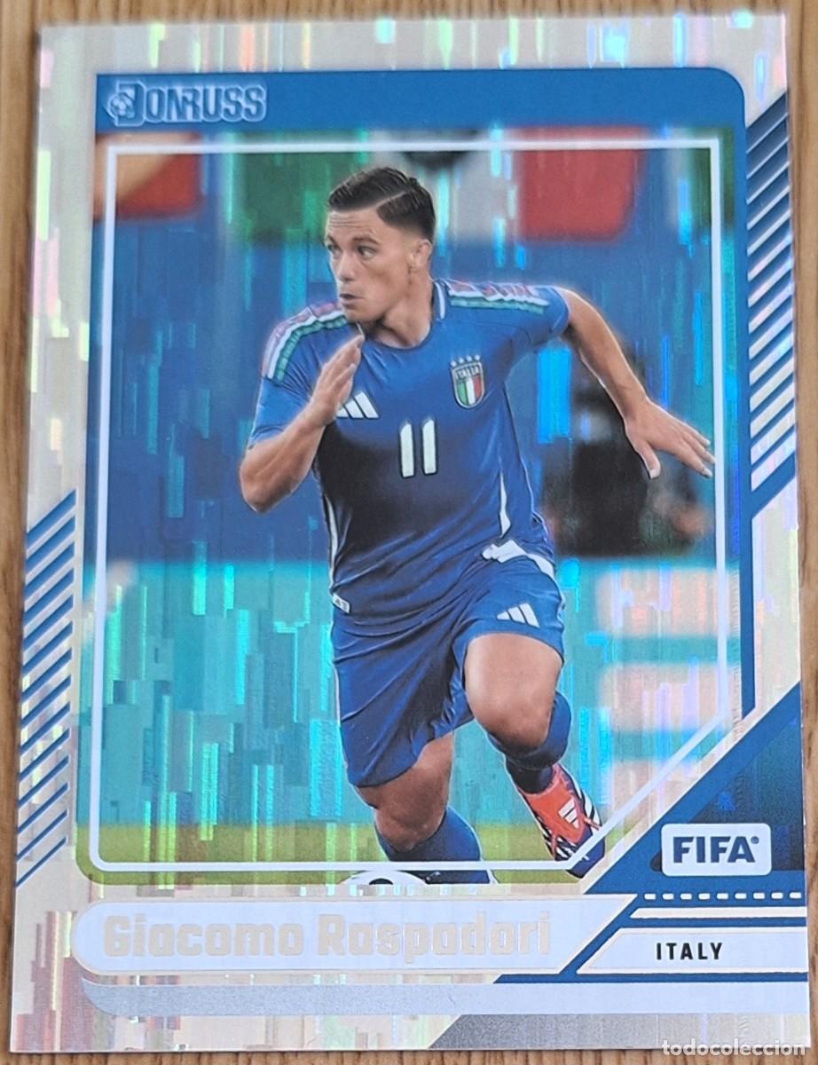 Fu&szlig;ball-Sticker: Giacomo Raspadori Italia Panini Donruss Soccer Silver