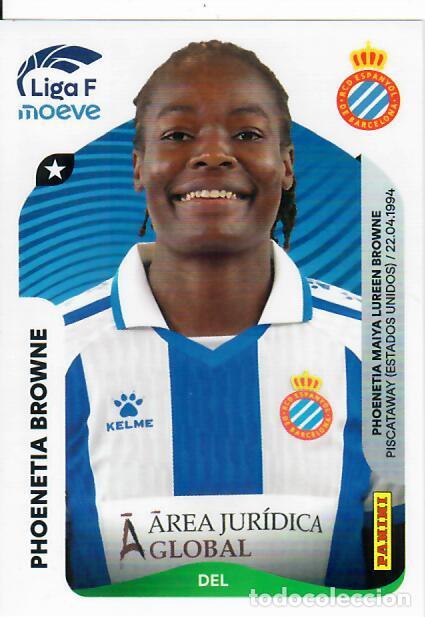 Fu&szlig;ball-Sticker: CROMO PANINI LIGA FEMENINA F 2025-26 (25 - 26) - N&ordm; 201 B - PHOENETIA BROWNE - ESPANYOL