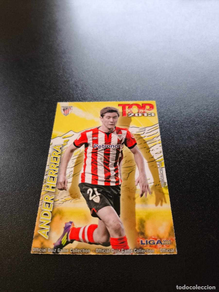 Football Stickers: 618 ANDER HERRERA ATHLETIC DE BILBAO TOP DORADO MATE MUNDICROMO LIGA 2012 2013 12 13 NO PANINI ESTE