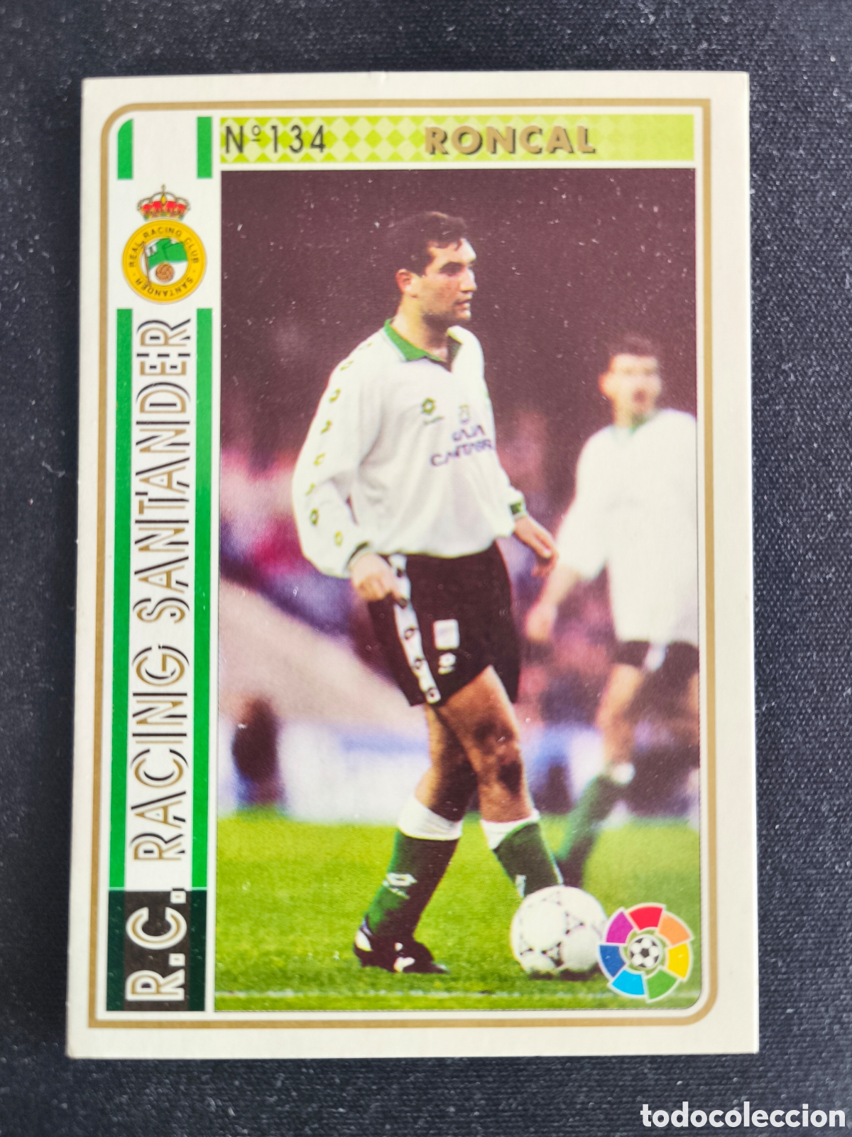 Cromos de F&uacute;tbol: 134 Roncal Racing Santander LAS FICHAS DE LA LIGA MUNDICROMO 1994 1995 94 95