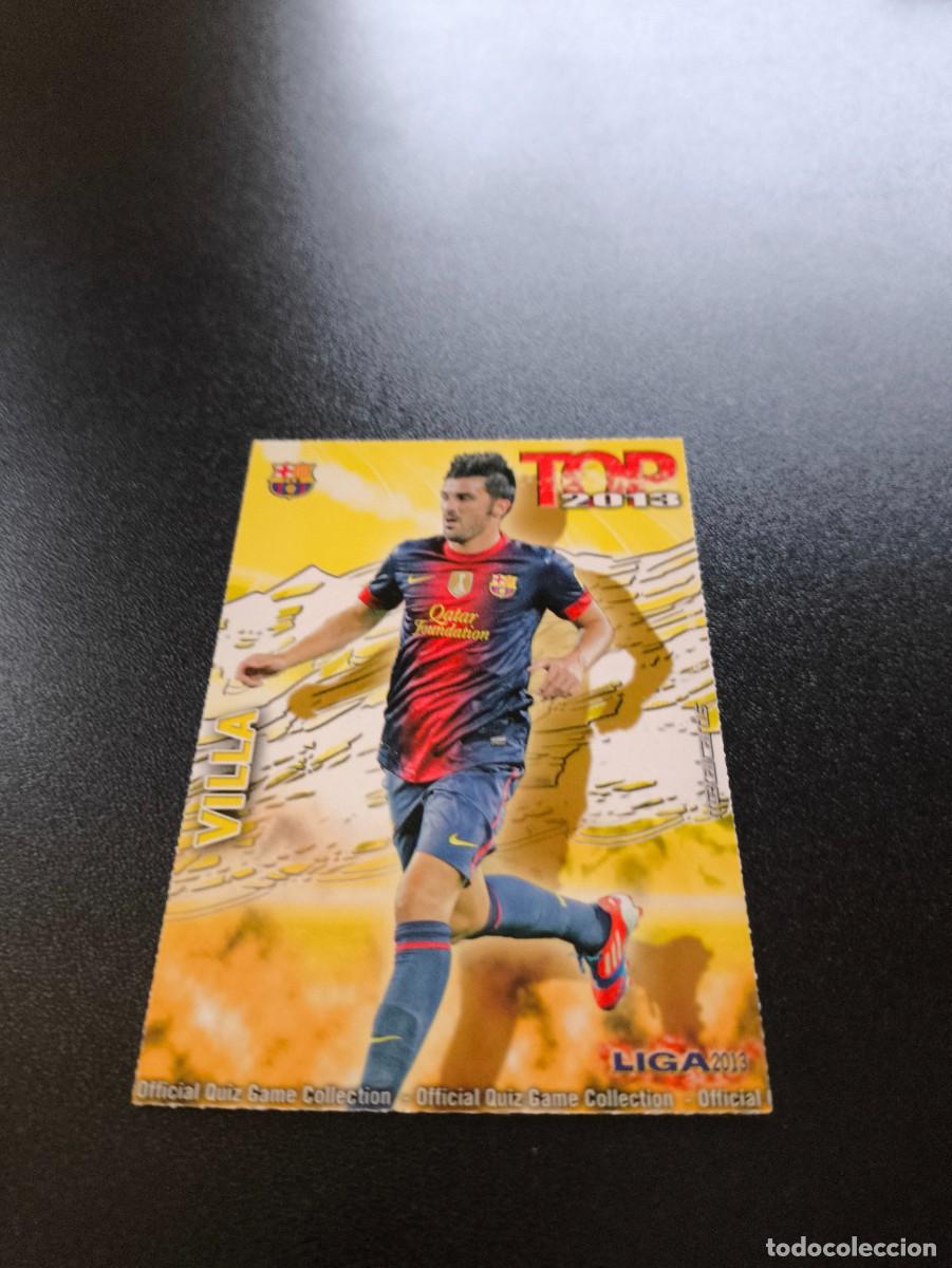 Cromos de F&uacute;tbol: 633 VILLA BARCELONA TOP DORADO MATE MUNDICROMO LIGA 2012 2013 12 13 NO PANINI ESTE