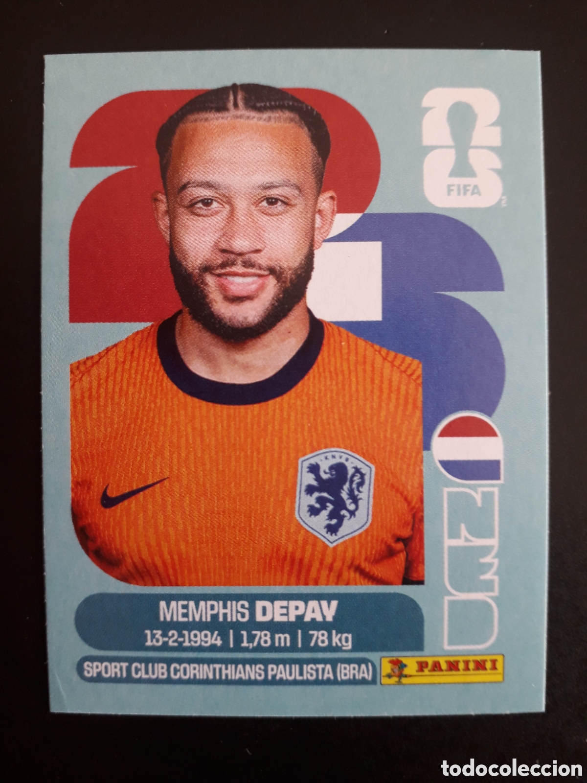 Cromos de F&uacute;tbol: DEPAY HOLANDA/PA&Iacute;SES BAJOS NED 17 MUNDIAL F&Uacute;TBOL 2026 FIFA WORLD CUP PANINI SIN PEG PEDIDO M&Iacute;NIMO 3&euro;