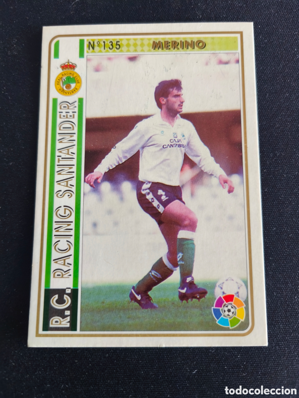 Cromos de F&uacute;tbol: 135 Merino Racing Santander LAS FICHAS DE LA LIGA MUNDICROMO 1994 1995 94 95