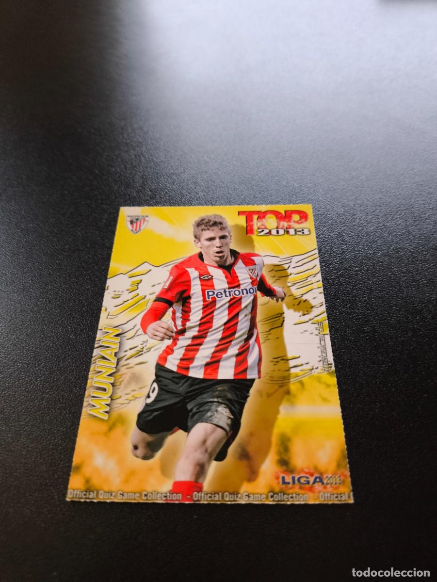 Cromos de F&uacute;tbol: 636 MUNIAIN ATHLETIC DE BILBAO TOP DORADO MATE MUNDICROMO LIGA 2012 2013 12 13 NO PANINI ESTE