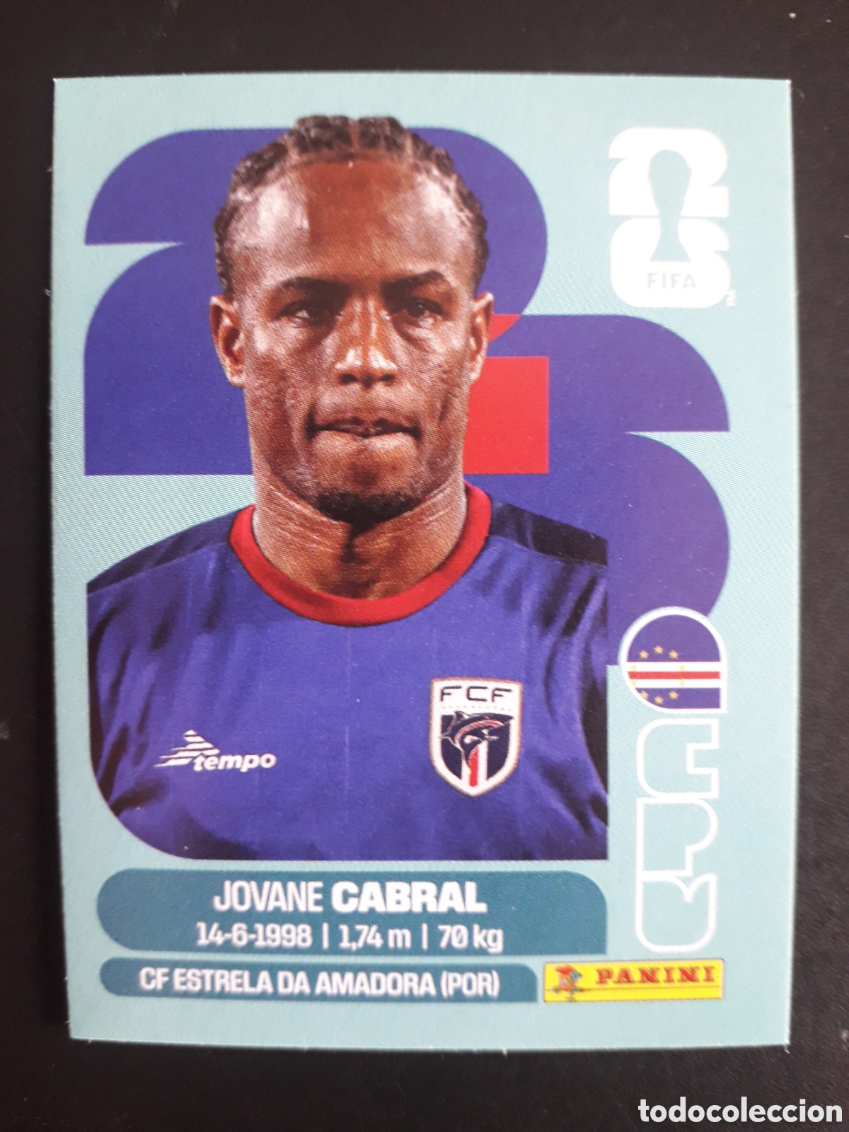 Cartes &agrave; collectionner de Football: CABRAL CABO VERDE CPV 16 MUNDIAL F&Uacute;TBOL 2026 FIFA WORLD CUP PANINI SIN PEGAR PEDIDO M&Iacute;NIMO 3&euro;