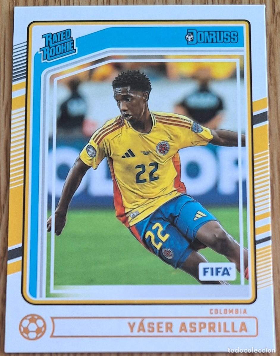 Fu&szlig;ball-Sticker: Yaser Asprilla Colombia Panini Donruss Soccer Rated Rookie RC